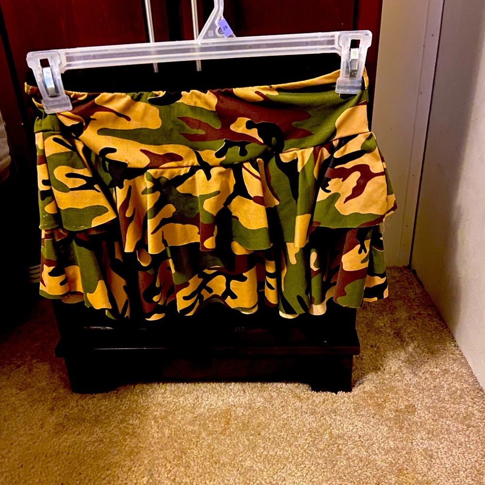 Women’s camouflage mini skirt